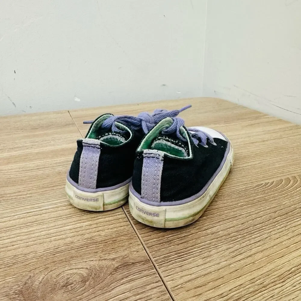 Converse All Star Black Low Top Sneakers Toddler Size 6